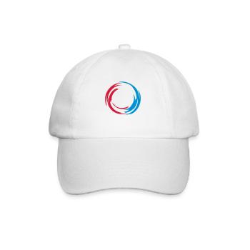 swirl_circle - Baseball Cap - white/white - Front