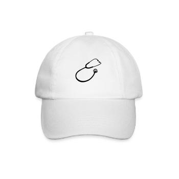 Stethoscope doctor - Baseball Cap - white/white - Front