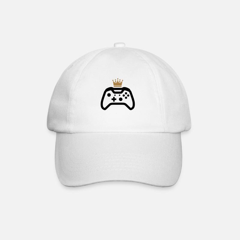 gamer - Baseballkappe - Weiß/Weiß