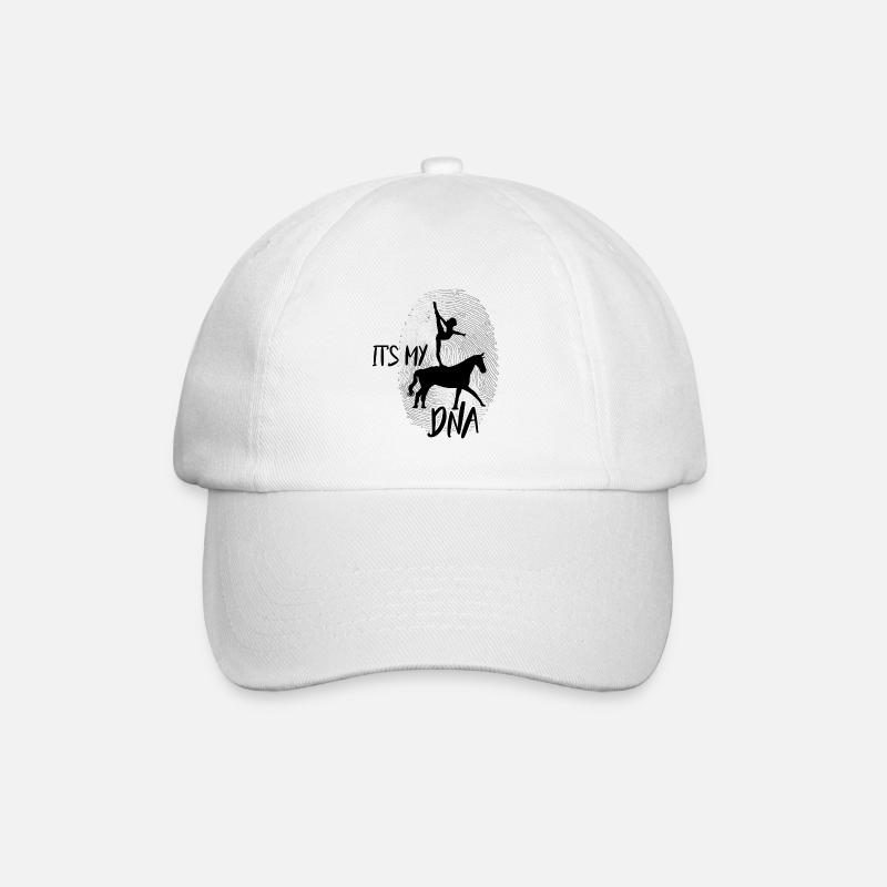 Voltigieren Pferd - Baseballkappe - Weiß/Weiß