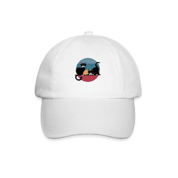 Les chats - Casquette classique - blanc/blanc - Devant