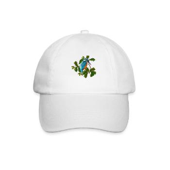 Vogel - Baseballkappe - Weiß/Weiß - Vorne