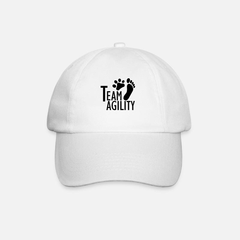 Chien Dog Agility - Casquette classique - blanc/blanc