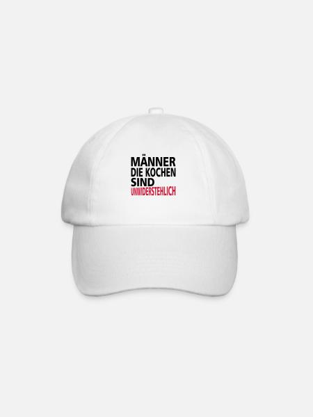 Männer die kochen sind unwiderstehlich - Baseballkappe - Weiß/Weiß