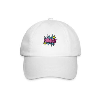 OMG!! Cool motif suitable for children and adults! - Baseball Cap - white/white - Front