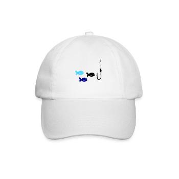 Pêche au poisson - Casquette classique - blanc/blanc - Devant