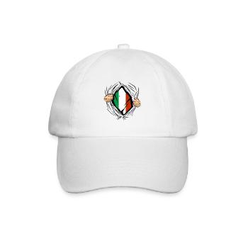 Italie Drapeau Vintage Drapeau Italien Occasion Look - Casquette classique - blanc/blanc - Devant