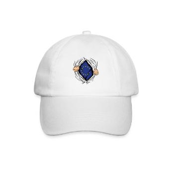 Drapeau de l’Europe EU Euro Drapeau européen - Casquette classique - blanc/blanc - Devant