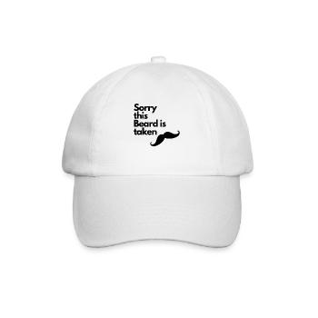 Désolé cette barbe est prise - Casquette classique - blanc/blanc - Devant
