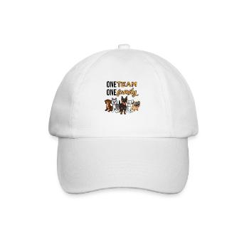 équipe famille chien enterrement de vie de jeune fille schildmaid - Casquette classique - blanc/blanc - Devant