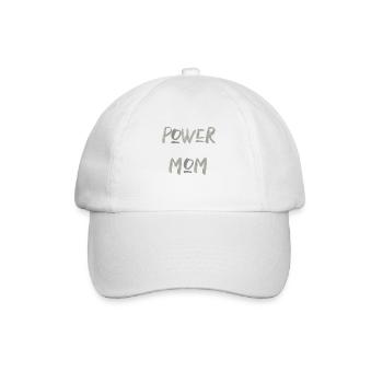 pouvoir maman maman mère enfants parents police - Casquette classique - blanc/blanc - Devant