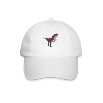 Black T-rex - Baseball Cap - white/white - Front