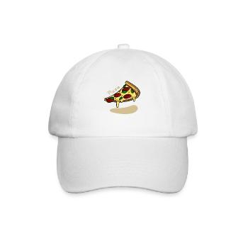 Pizza Fan - Baseball Cap - white/white - Front