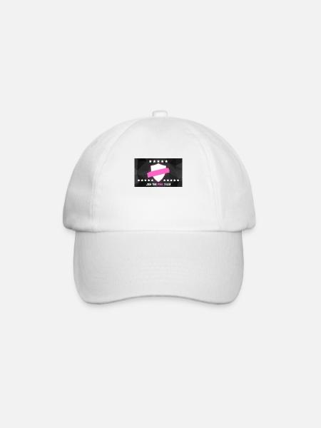 JOIN THE PINK TEAM - Baseballkappe - Weiß/Weiß