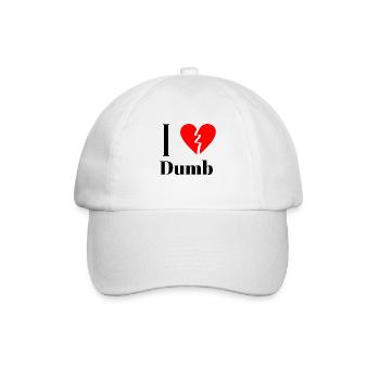 Funny ironic statement - Funny - Baseball Cap - white/white - Front