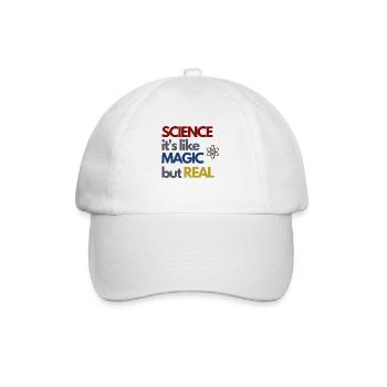 Science Its Like Magic But Real Vintage - Baseball Cap - white/white - Front