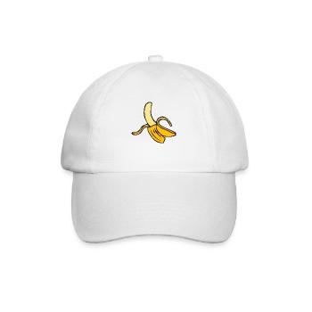 Banane 10 A - Baseballkappe - Weiß/Weiß - Vorne
