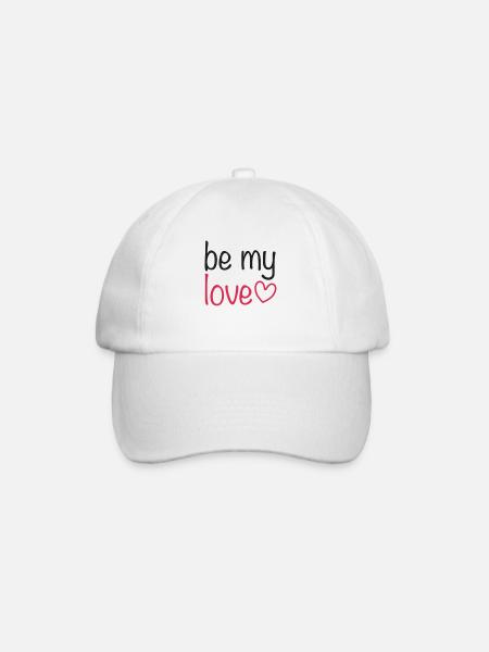 be my love - Baseballkappe - Weiß/Weiß