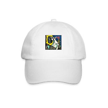 katzen 151red - Baseballkappe - Weiß/Weiß - Vorne