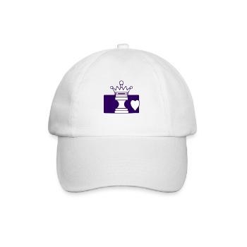 The Checker - Baseball Cap - white/white - Front