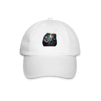 Sailor vs. goat, the battle for beer - Baseball Cap - white/white - Front