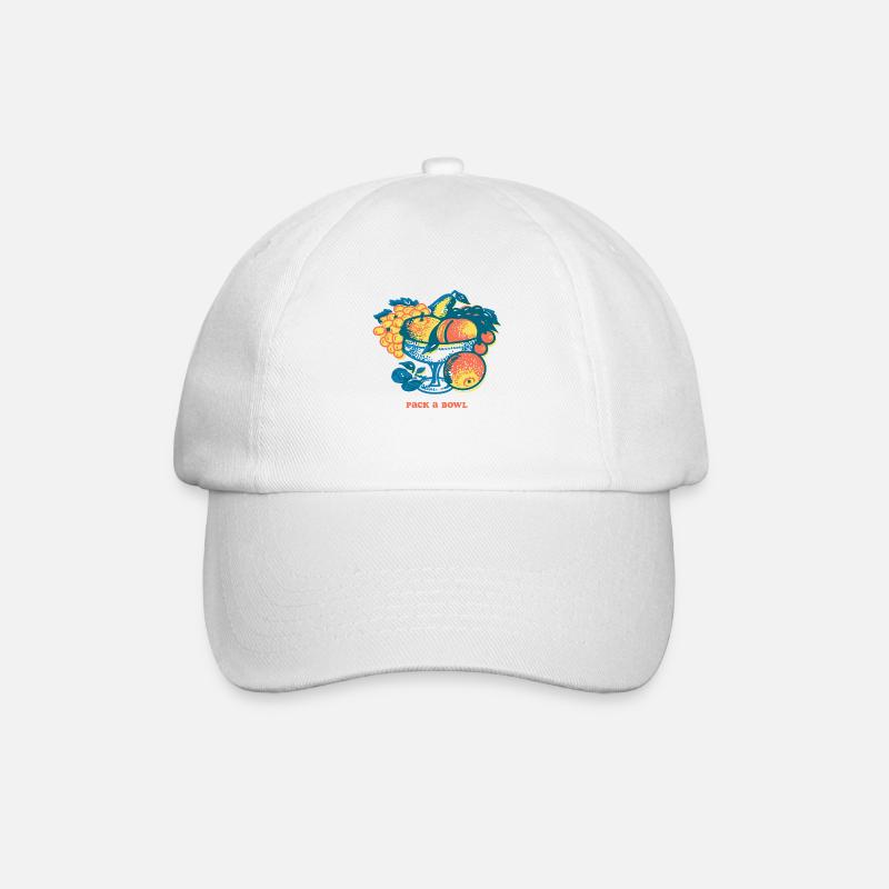 Pack A Bowl T-Shirt - Casquette classique - blanc/blanc