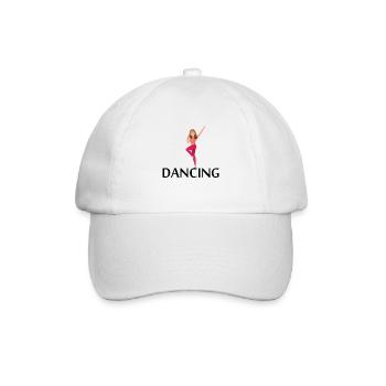 Dancing Dance Music - Baseballkappe - Weiß/Weiß - Vorne
