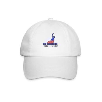 Kambodscha Tempel Khmer Vintage Palmen I Geschenk - Baseballkappe - Weiß/Weiß - Vorne