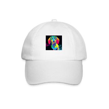 Teckel en smoking - Casquette classique - blanc/blanc - Devant