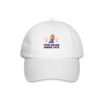 Future Motarde comme Papa - Casquette classique - blanc/blanc - Devant