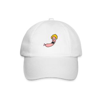 Happy Würstchen - Baseballkappe - Weiß/Weiß - Vorne