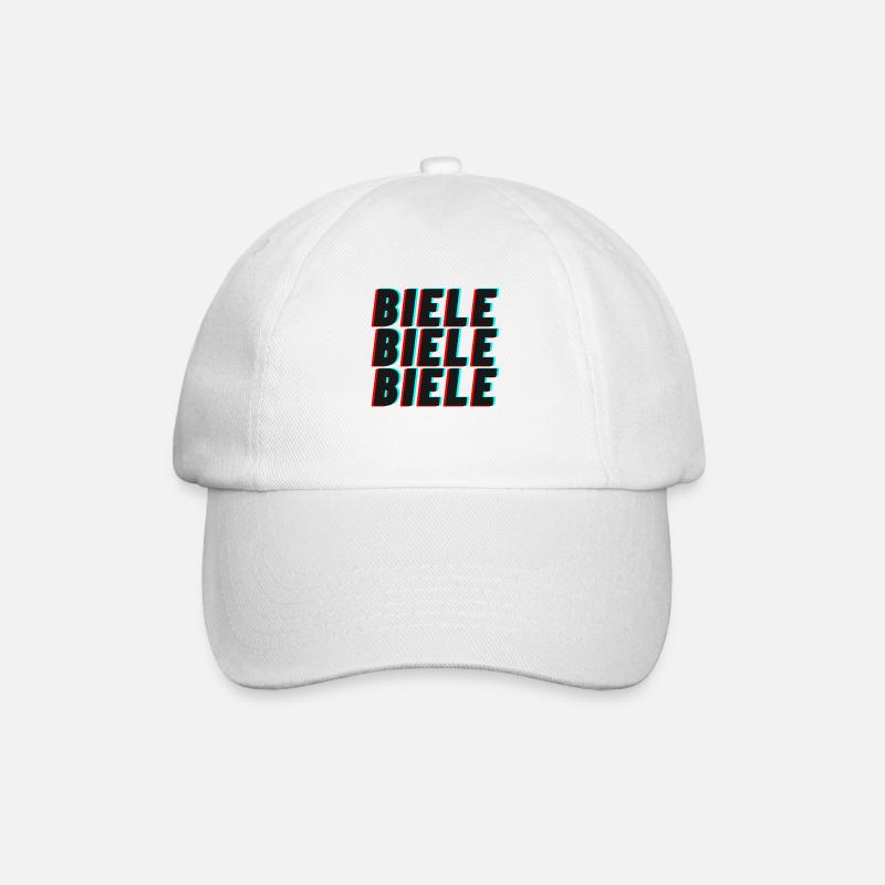 BIELE BIELE BIELE - Endlaser Edition - Baseballkappe - Weiß/Weiß