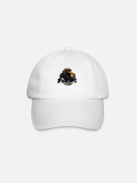 Österreich Design mit Adler & Berge Austria - Baseballkappe - Weiß/Weiß