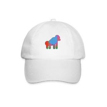 Gorilla - Baseballkappe - Weiß/Weiß - Vorne