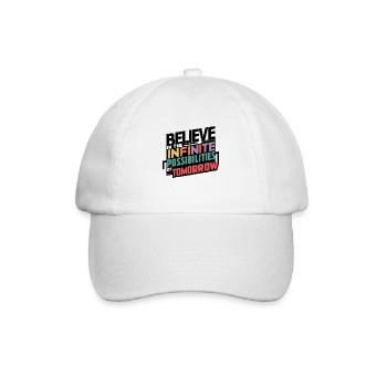 Croire aux possibilités infinies de demain - Casquette classique - blanc/blanc - Devant
