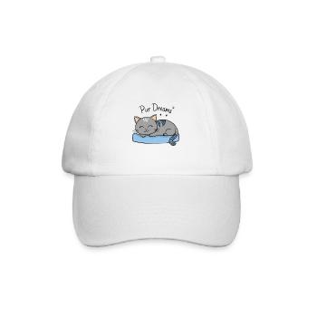 CHAT, PUR RÊVES - Casquette classique - blanc/blanc - Devant