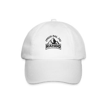 Je peux pas j ai rando randonnée - Casquette classique - blanc/blanc - Devant