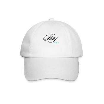 Stay Wild - Baseballkappe - Weiß/Weiß - Vorne