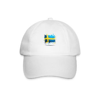 Sverige Sweden Flag Schweden Flagge - Baseball Cap - white/white - Front