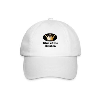 King of the Kitchen - Baseball Cap - white/white - Front