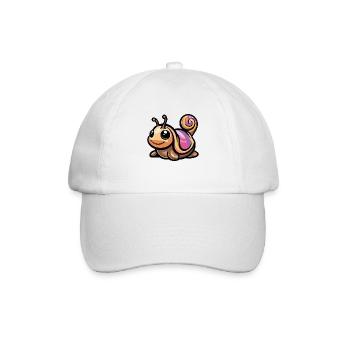 Bande dessinée d’escargot - Casquette classique - blanc/blanc - Devant
