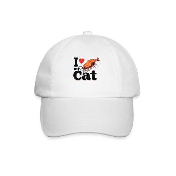 CAT LOVE - Baseball Cap - white/white - Front