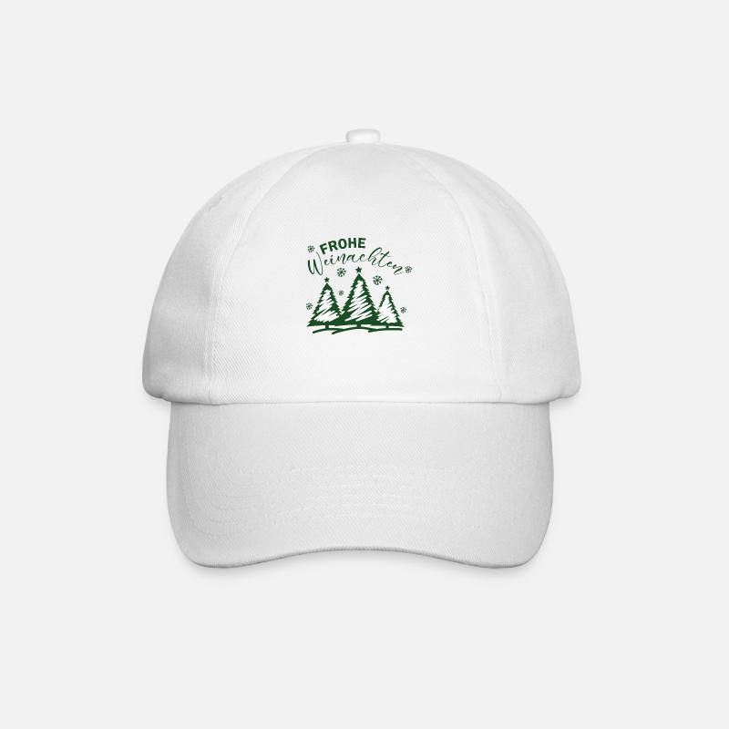 Frohe Weinachten - Baseballkappe - Weiß/Weiß