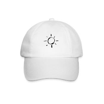 sonne - Baseballkappe - Weiß/Weiß - Vorne
