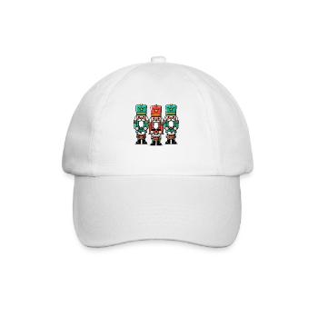 Christmas Nutcrackers - Baseball Cap - white/white - Front