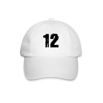 12 - Baseball Cap - white/white - Front