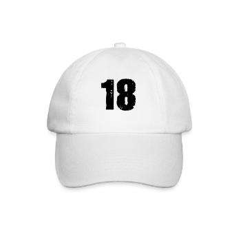 18 - Baseball Cap - white/white - Front