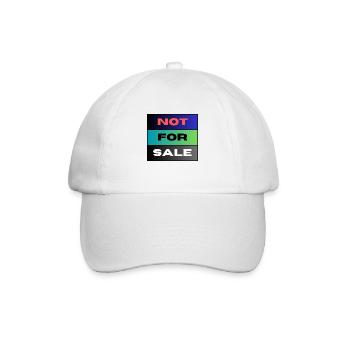 NOT FOR SALE - Baseballkappe - Weiß/Weiß - Vorne