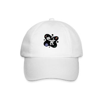 Hallo Erde! - Baseballkappe - Weiß/Weiß - Vorne