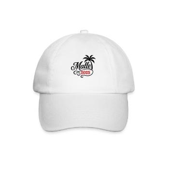Malle 2025 Palme - Baseballkappe - Weiß/Weiß - Vorne